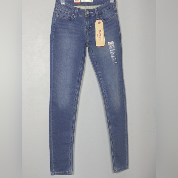 NEW Levis 535  Womens Super Skinny Mid Rise Jeans 25x30 - Picture 2 of 3